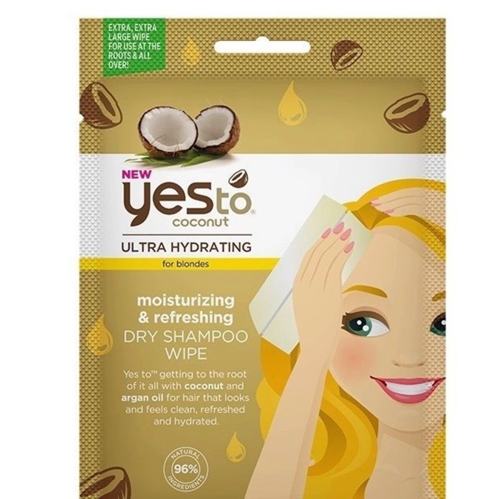 Yes To Coconut Ultra Hydrating Dry Shampoo Wipe - Picture 1 of 4